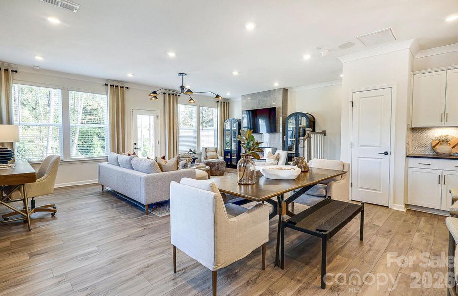 Furnished interior view inside a new home in Galloway Towns, Charlotte (Image 4).