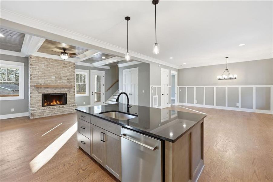 Furnished interior view inside a new home in , Buford (Image 6).