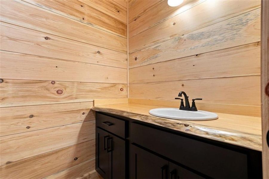 Close-up of interior finishes inside a home in , Cherry Log (Image 10).