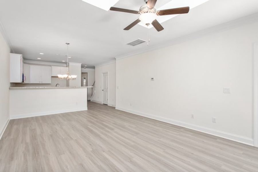 Representative unfurnished interior of a home built from the Devon by Keystone Homes NC in Trellises, High Point (Image 46).
