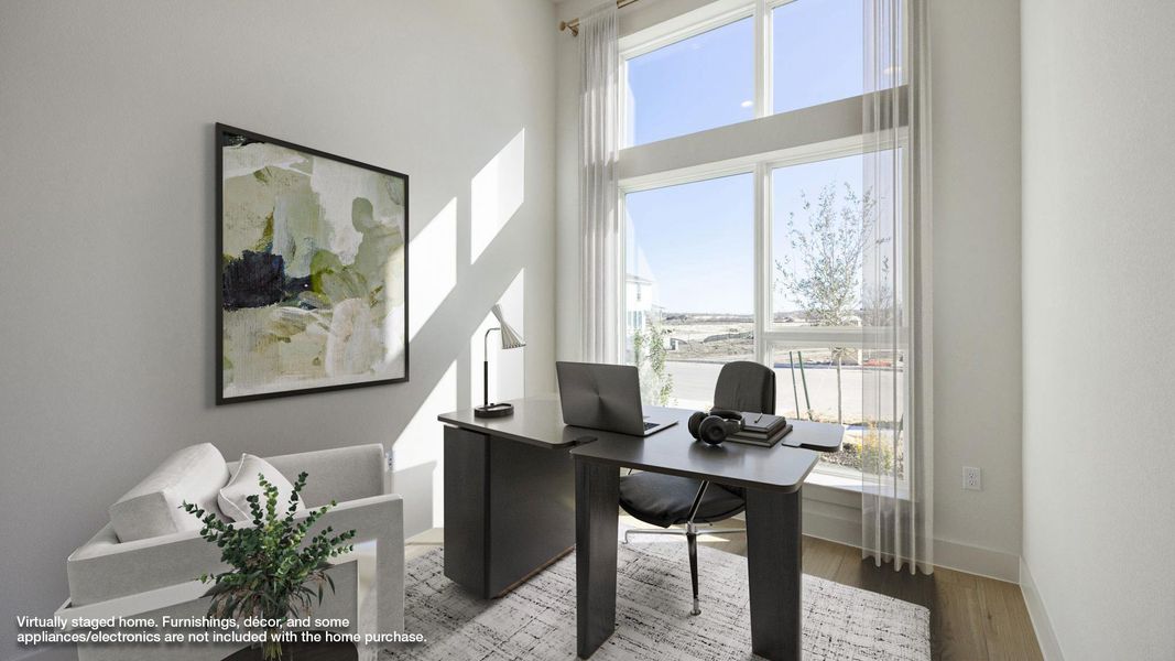 Furnished interior view inside a new home in Easton Park, Austin (Image 5).