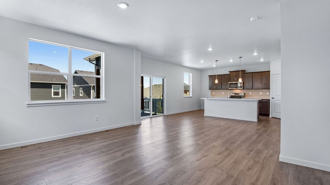 Spacious, unfurnished interior of a new home in Trails at Crowfoot, Parker (Image 21).