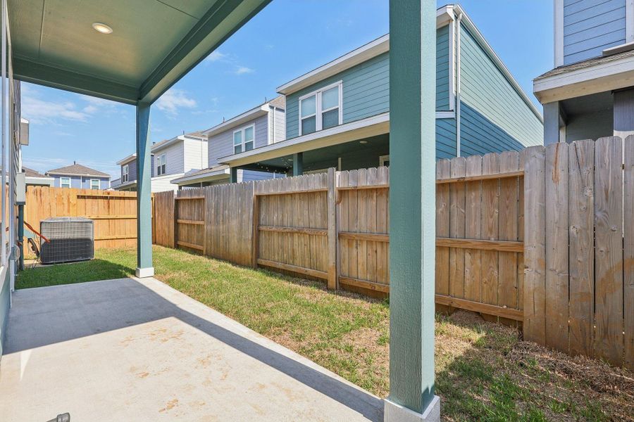 Exterior details and patio area of a home in Kemah Crossing - Luxe Series, Kemah (Image 3). Exterior details and patio area of a home in Kemah Crossing - Luxe Series, Kemah (Image 3).