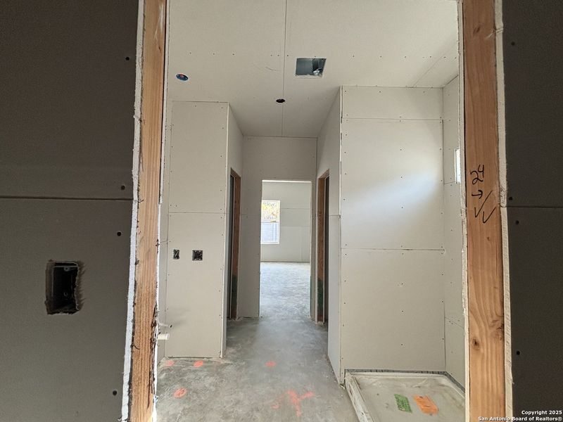 In-progress construction of a new home in The Summit at Saddlebrook Ranch 55's, Schertz, TX (Image 25).