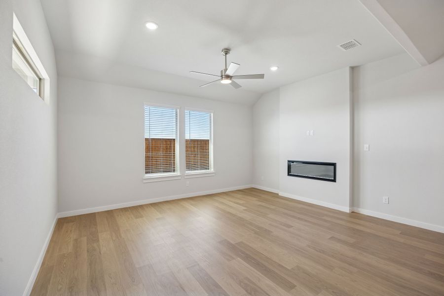 Living Room in the Wimbledon home plan by Trophy Signature Homes – REPRESENTATIVE PHOTO
