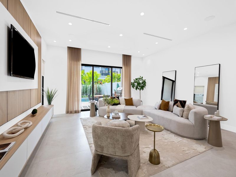 Furnished interior view inside a new home in , Fort Lauderdale (Image 38). Furnished interior view inside a new home in , Fort Lauderdale (Image 38).