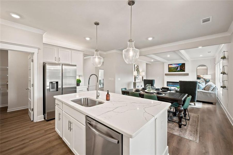 Furnished interior view inside a new home in Greenefield, Cartersville (Image 37). Furnished interior view inside a new home in Greenefield, Cartersville (Image 37).