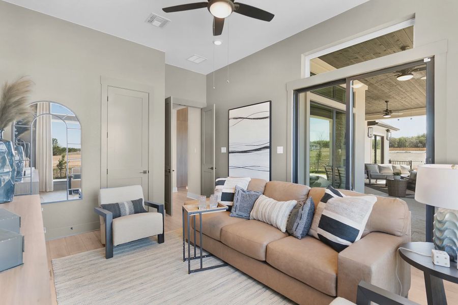 Representative furnished interior of a home built from the Reese by Chesmar Homes in Feathergrass, Fulshear (Image 7).