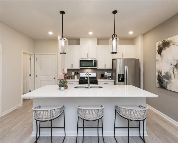 Furnished interior view inside a new home in , Conyers (Image 8).