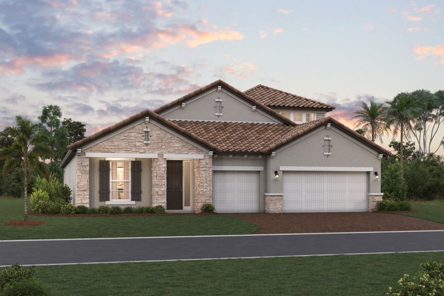 Crystal Elevation B with Bonus Room