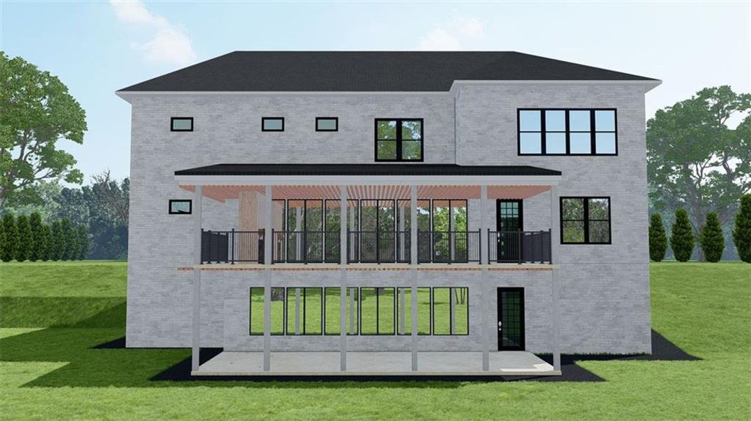 Front exterior of a new home in , Buford, GA, highlighting curb appeal (Image 2).