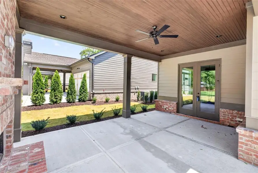 Exterior details and patio area of a home in , Flowery Branch (Image 4).