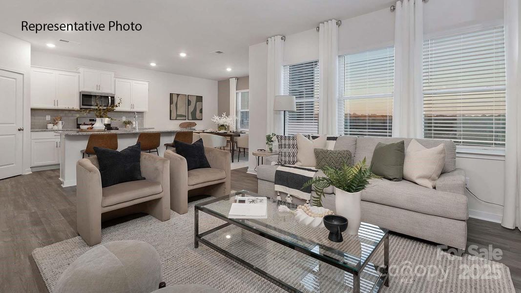 Furnished interior view inside a new home in Clark Creek Landing, Lincolnton (Image 2).