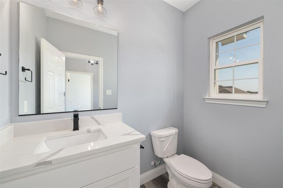 Bathroom with vanity and toilet Bathroom with vanity and toilet