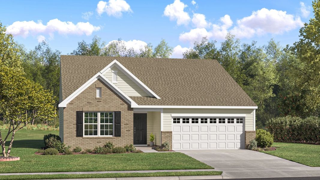 Exterior E with landscaping