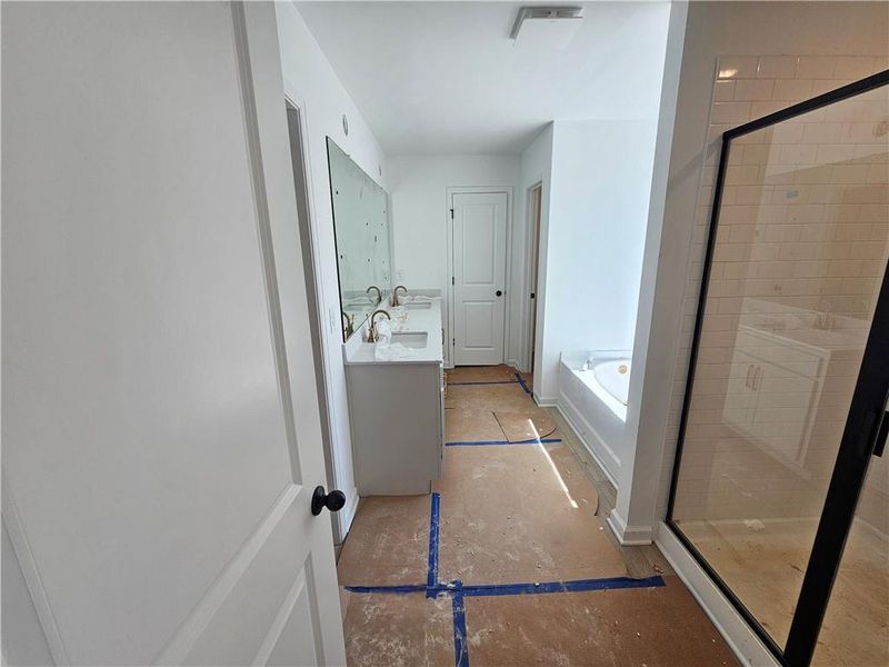 In-progress construction of a new home in The Estates at Casteel, Bethlehem, GA (Image 15).