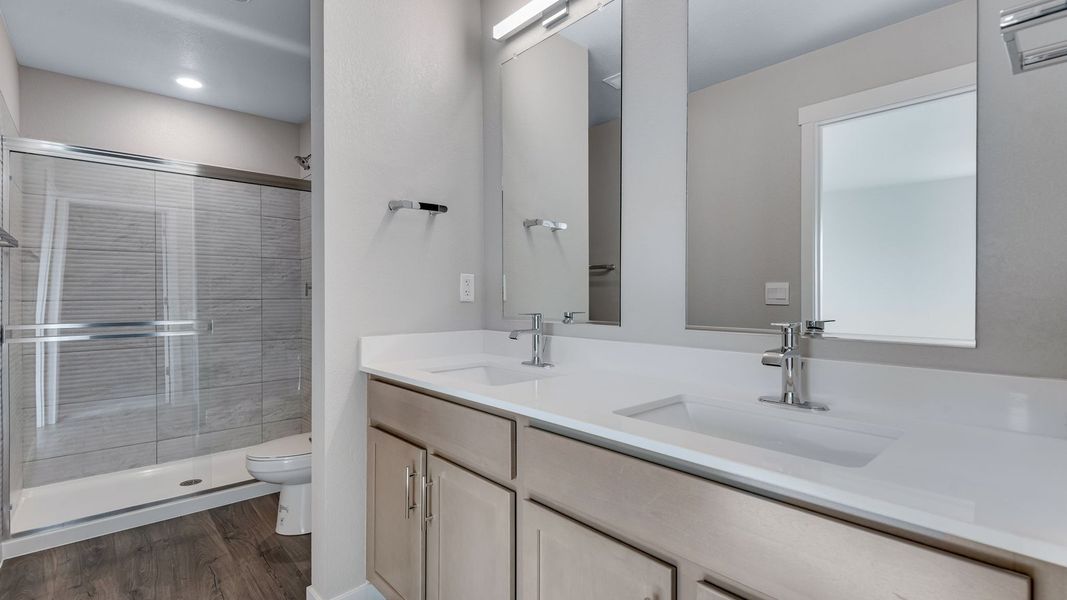 Furnished interior view inside a new home in Horizon Uptown, Aurora (Image 7).