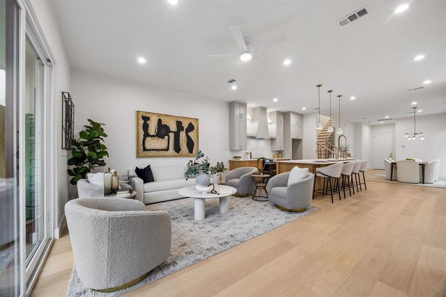Furnished interior view inside a new home in , Dallas (Image 13).