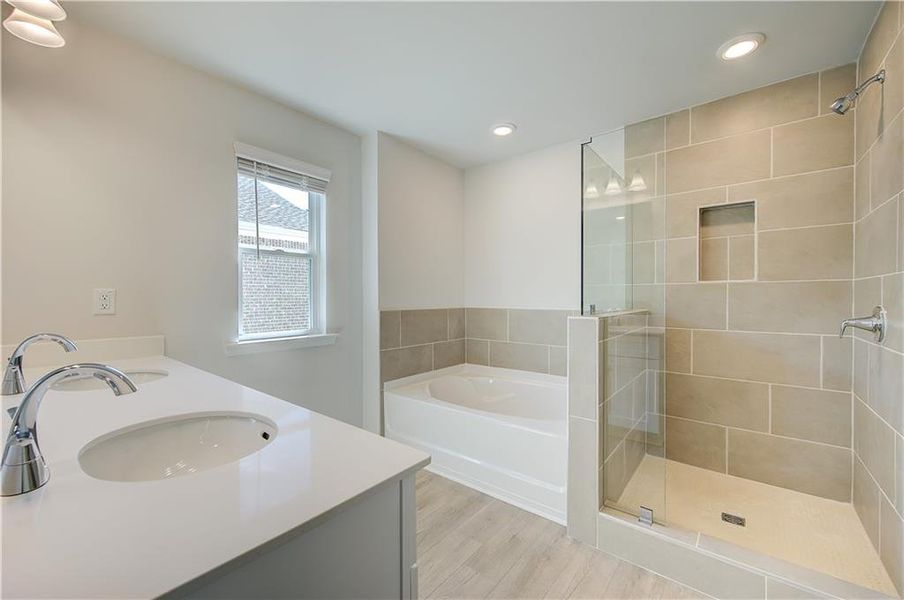Furnished interior view inside a new home in Bowers Farm, McDonough (Image 10).