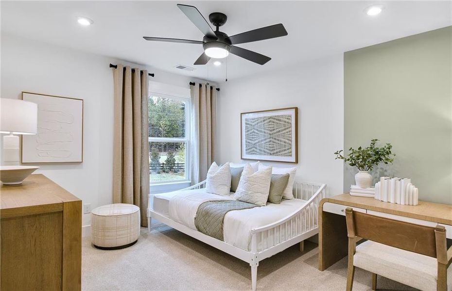 Furnished interior view inside a new home in Hunters Creek, Flowery Branch (Image 22).
