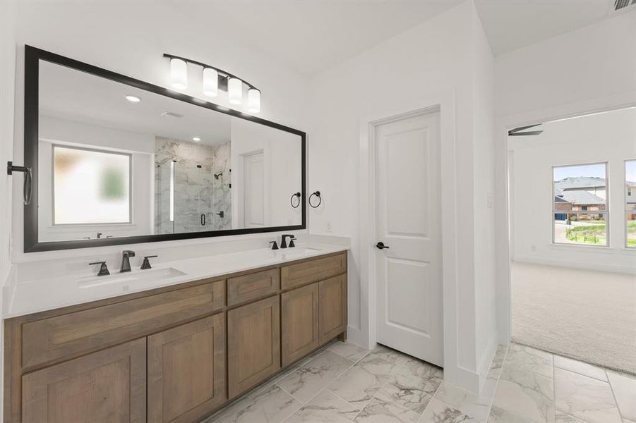 Furnished interior view inside a new home in Trails at Cottonwood Creek, Rowlett (Image 13).