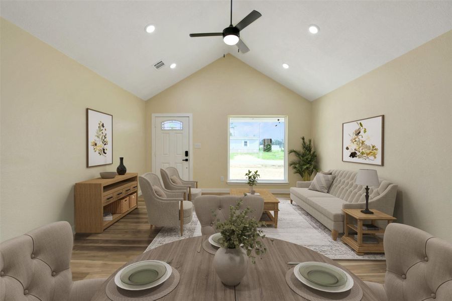 Furnished interior view inside a new home in , Conroe (Image 12). Furnished interior view inside a new home in , Conroe (Image 12).