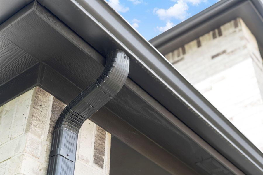 Gutters added to home Gutters added to home