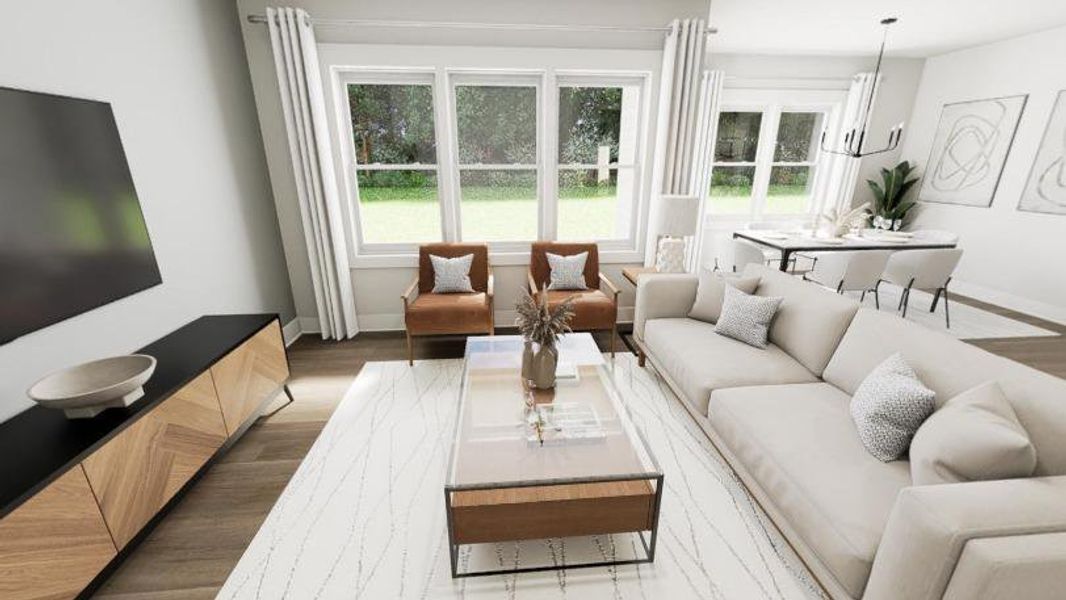 Furnished interior view inside a new home in McConnell Ridge, McLeansville (Image 9).