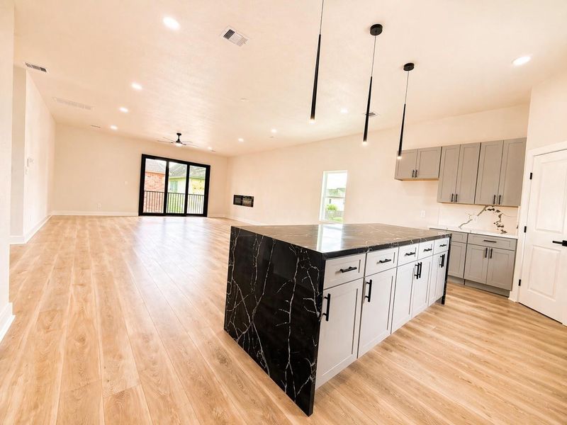 Living / Dining Room Combo - Kitchen Counter - 2nd Floor