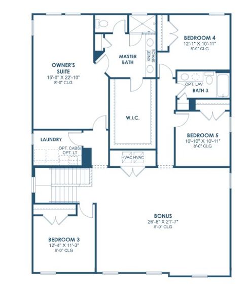 Furnished interior view inside a new home in Mirada, San Antonio (Image 11).