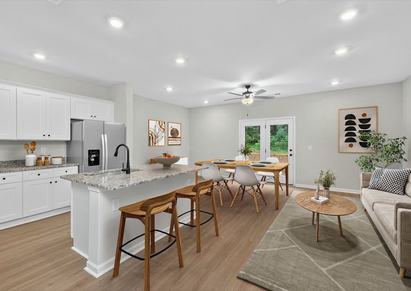 The kitchen has designer wood cabinetry The kitchen has designer wood cabinetry