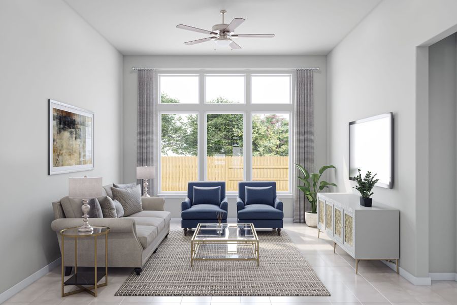 Furnished interior view inside a new home in Lagos Reserve, Manor (Image 12). Furnished interior view inside a new home in Lagos Reserve, Manor (Image 12).