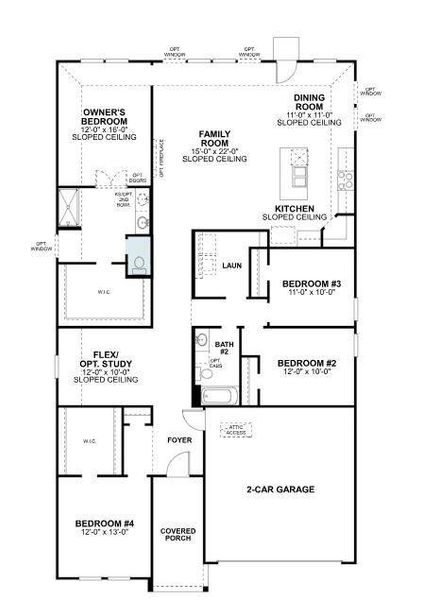 2D floor plan layout of this home in Verandah, Royse City, TX (Image 2). 2D floor plan layout of this home in Verandah, Royse City, TX (Image 2).