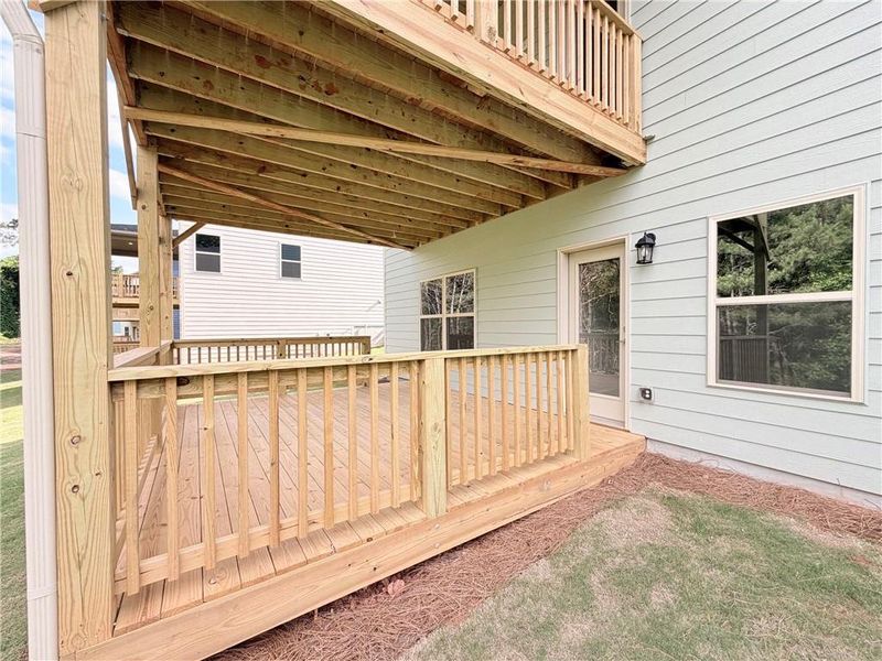 Exterior details and patio area of a home in Magnolia Villas, Cornelia (Image 18).