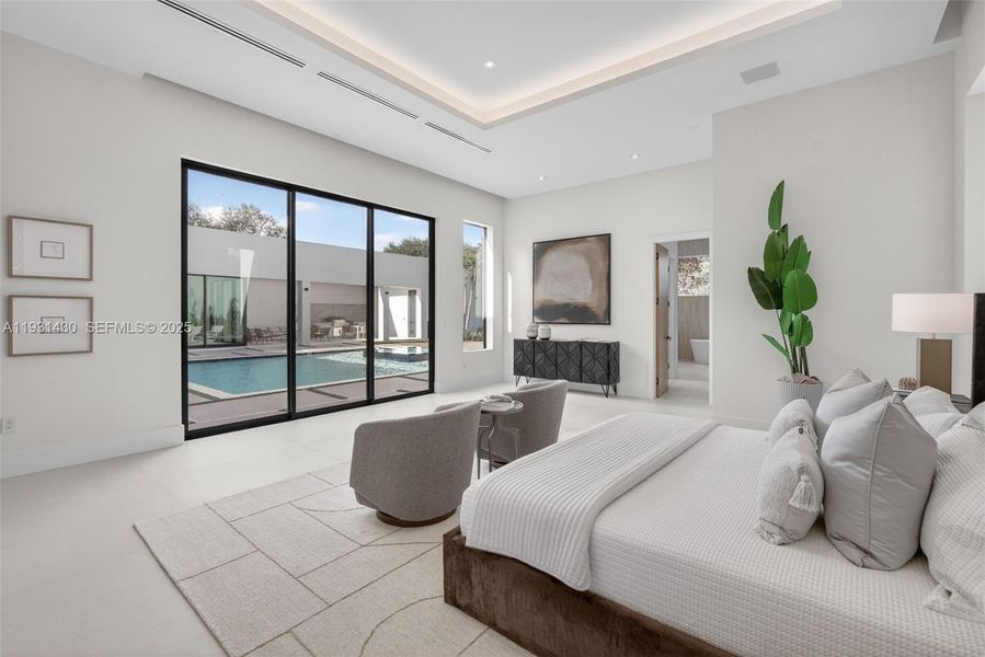 Furnished interior view inside a new home in , Miami (Image 8).