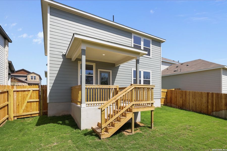 Exterior details and patio area of a home in Summerlin, San Antonio (Image 2). Exterior details and patio area of a home in Summerlin, San Antonio (Image 2).