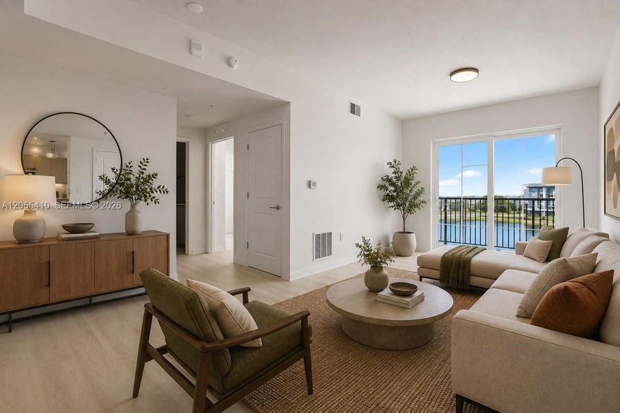 Furnished interior view inside a new home in , Orlando (Image 13).