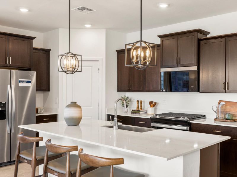 Furnished interior view inside a new home in Meritage Homes by Teravalis - Estate Series, Buckeye (Image 6).