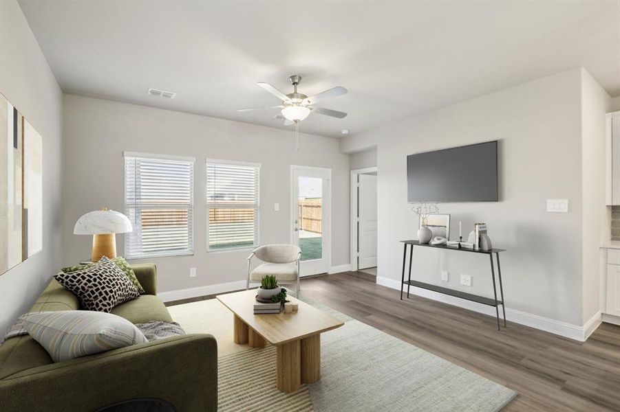 Furnished interior view inside a new home in Simpson Crossing - Spring Series, McKinney (Image 6).