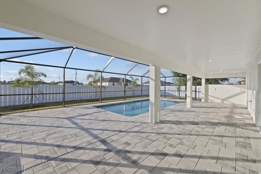 Exterior details and patio area of a home in Cape Coral, Cape Coral (Image 19).