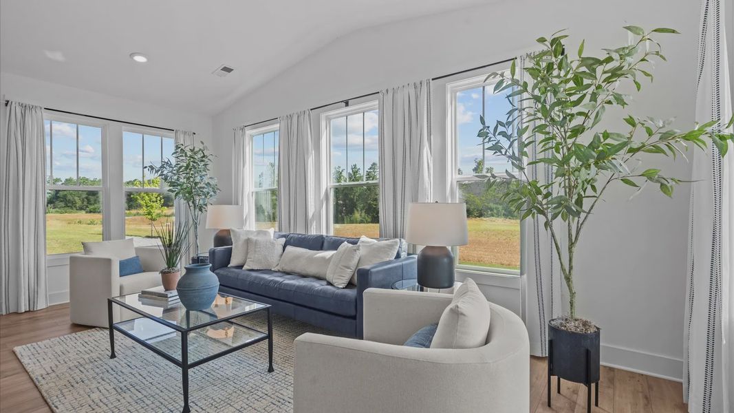 Furnished interior view inside a new home in Kayfield at Midway, Anderson (Image 12).