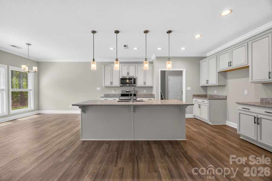 Furnished interior view inside a new home in , Reidsville (Image 4).