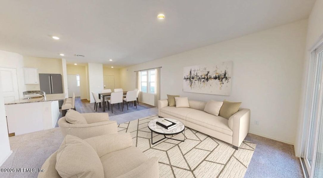 Furnished interior view inside a new home in , Palm Coast (Image 6).