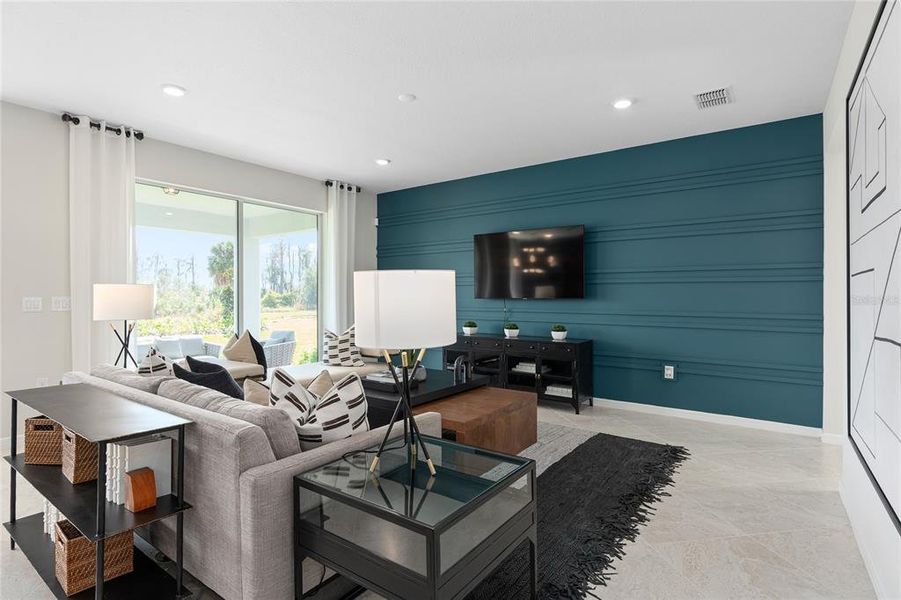 Furnished interior view inside a new home in Tohoqua, Kissimmee (Image 15).