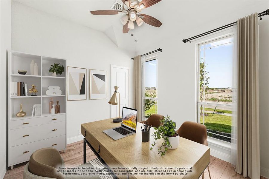 Furnished interior view inside a new home in Silo Mills Classic 70, Cleburne (Image 10).