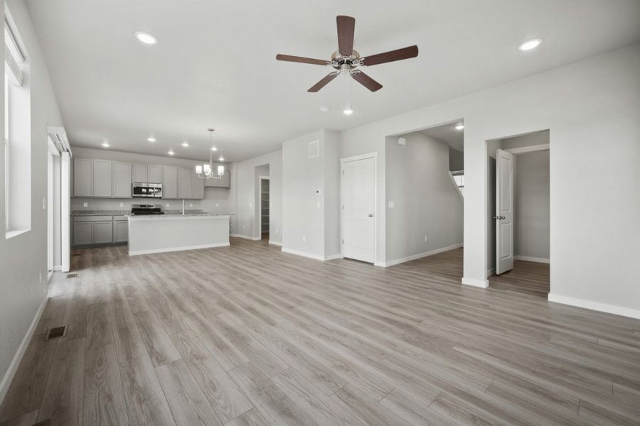 Representative unfurnished interior of a home built from the Olive by View Homes in Aspen Ranch, Fountain (Image 19).