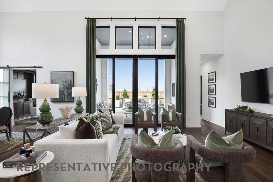 Furnished interior view inside a new home in Meridiana, Manvel (Image 4).