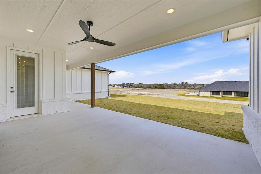 Exterior details and patio area of a home in , Aledo (Image 24).