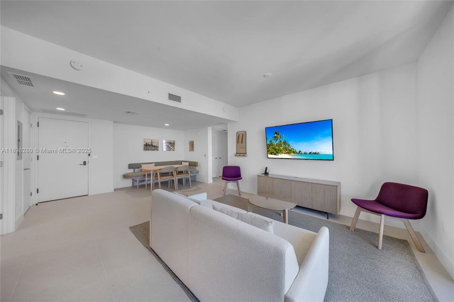 Furnished interior view inside a new home in , Miami (Image 22).