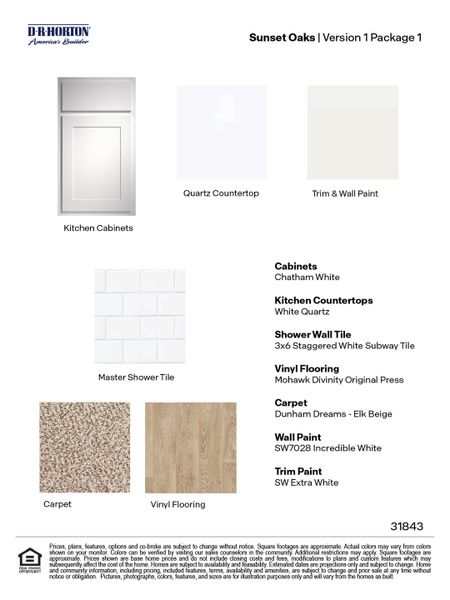 Sample of building materials used in homes in Sunset Oaks, Maxwell (Image 27).